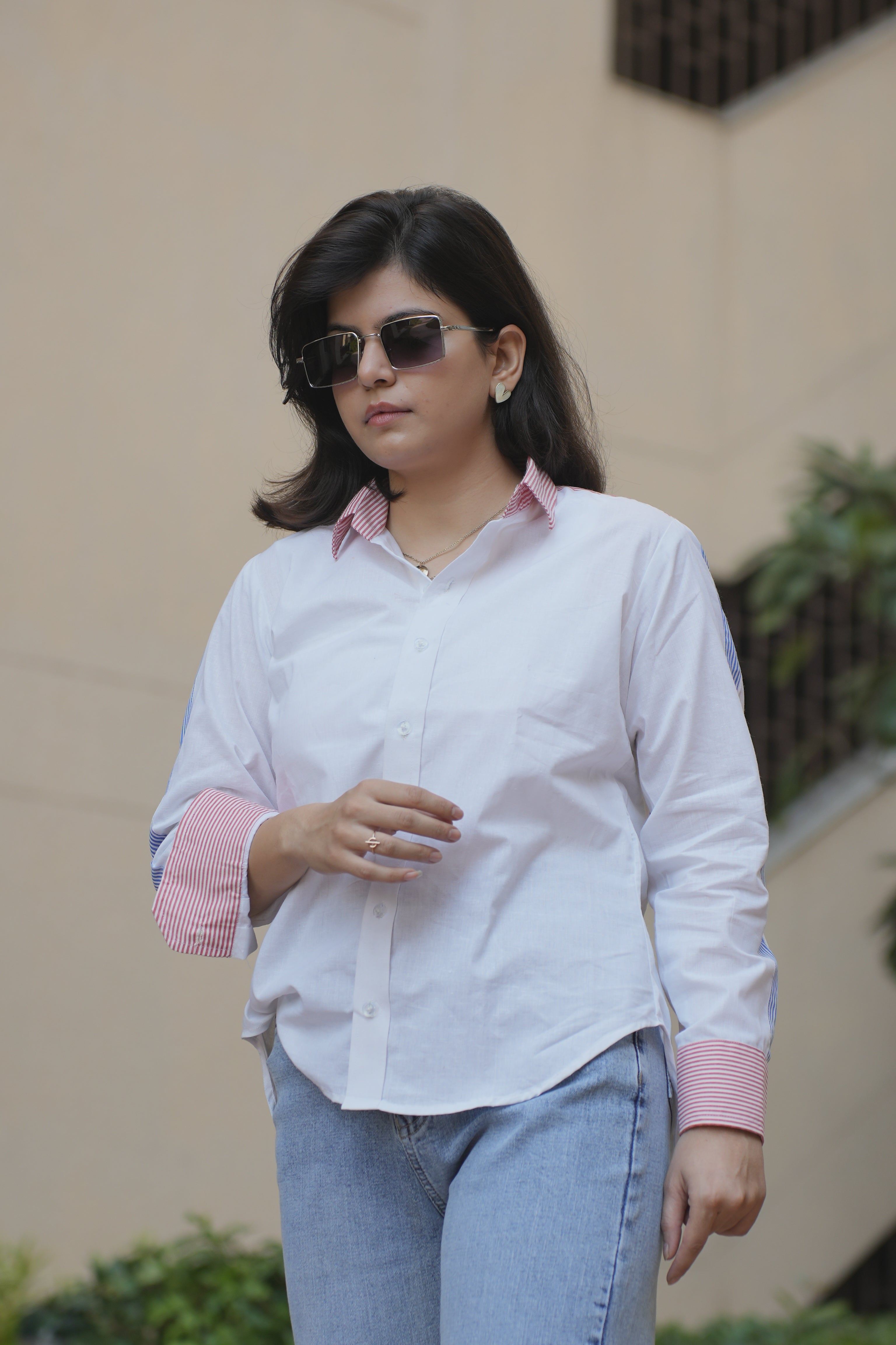 Classic Contrast Stripe Shirt