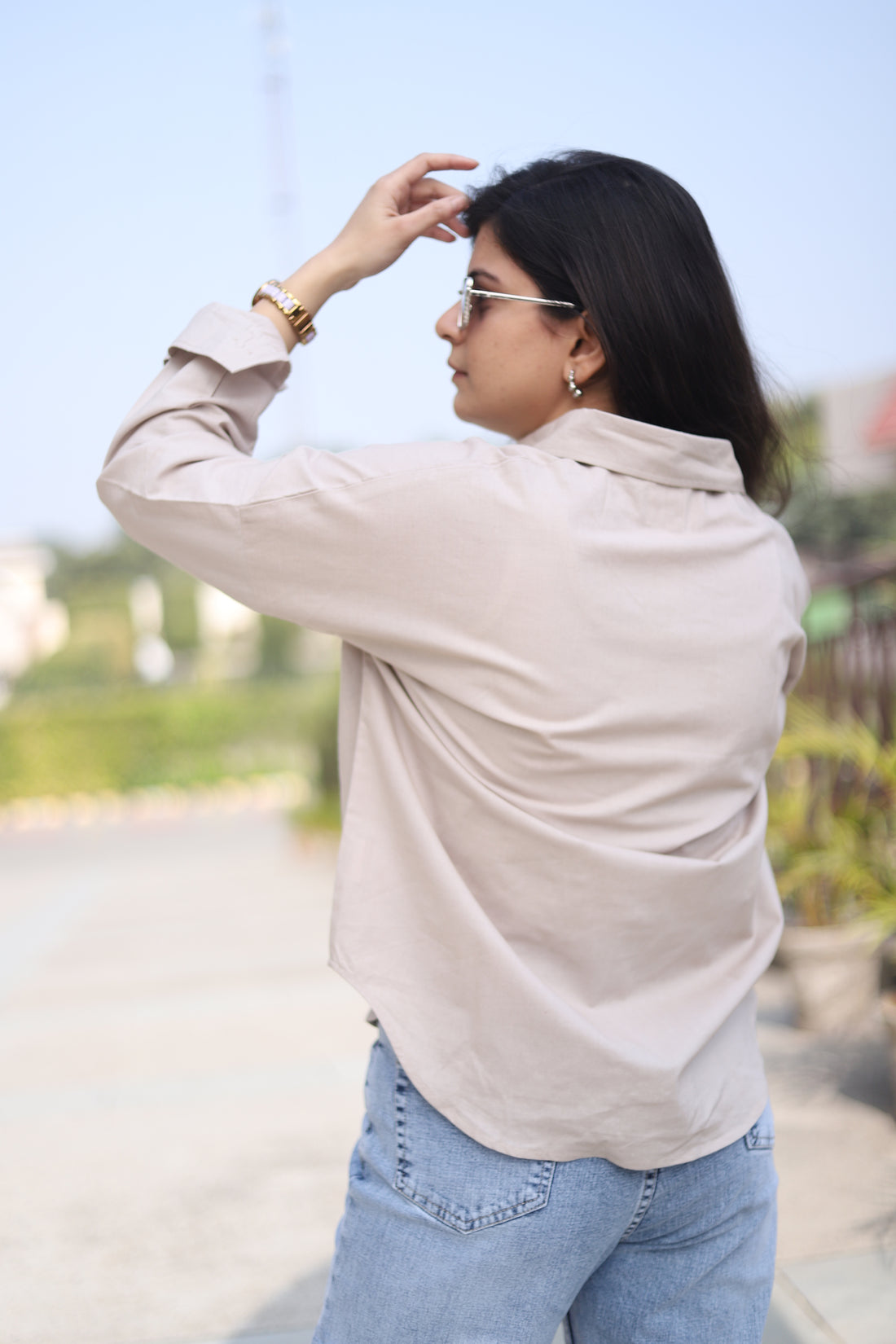 Beige Relaxed Fit Shirt