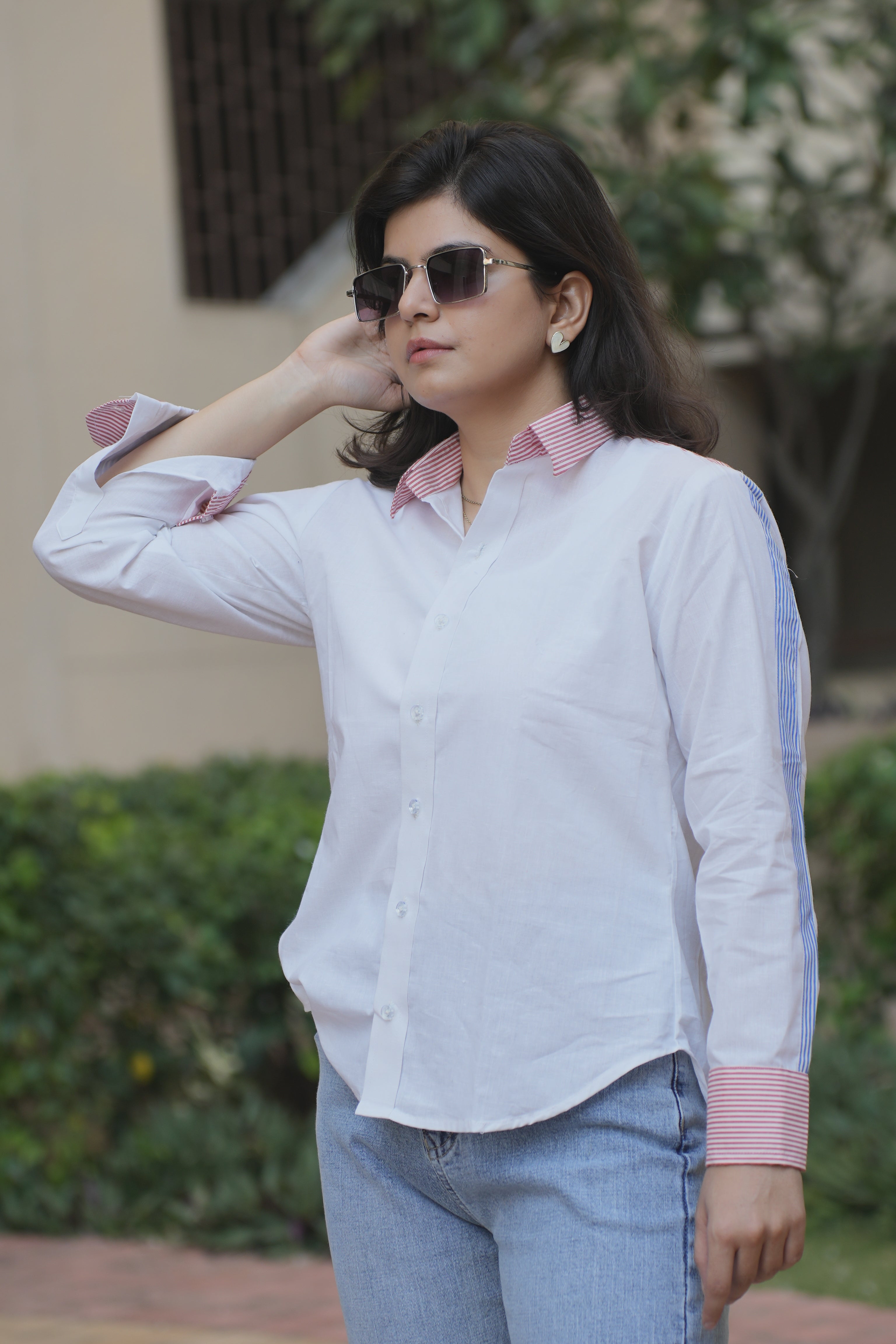 Classic Contrast Stripe Shirt