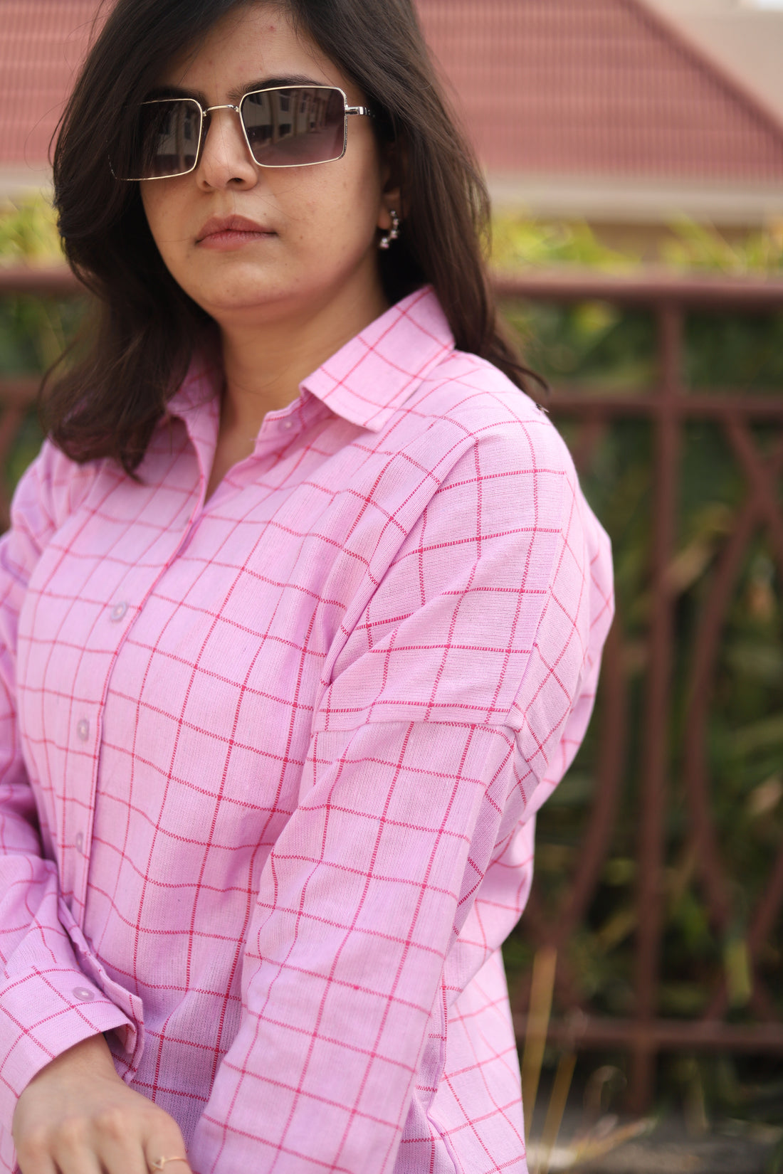 Pink Checkered Shirt