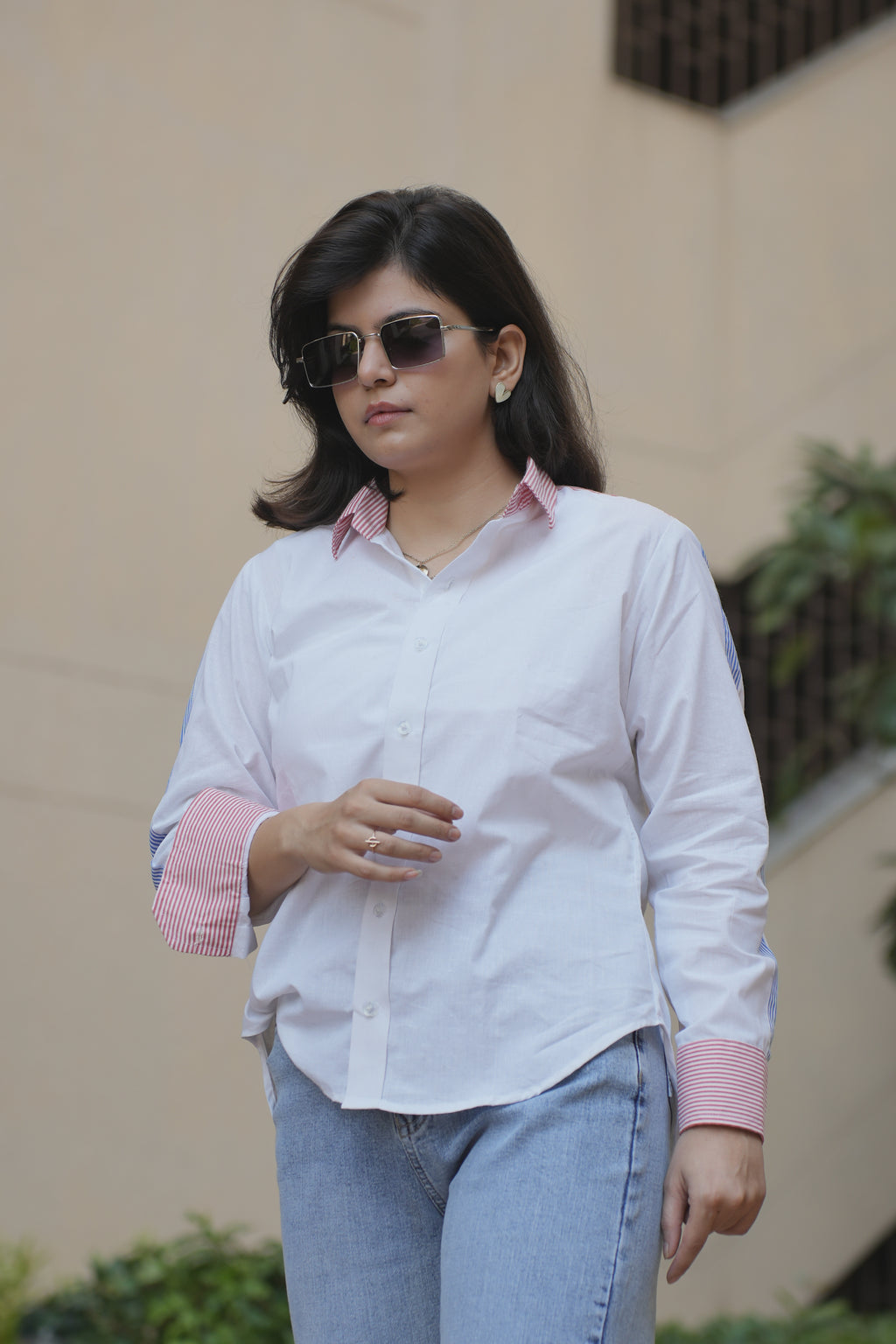 Classic Contrast Stripe Shirt